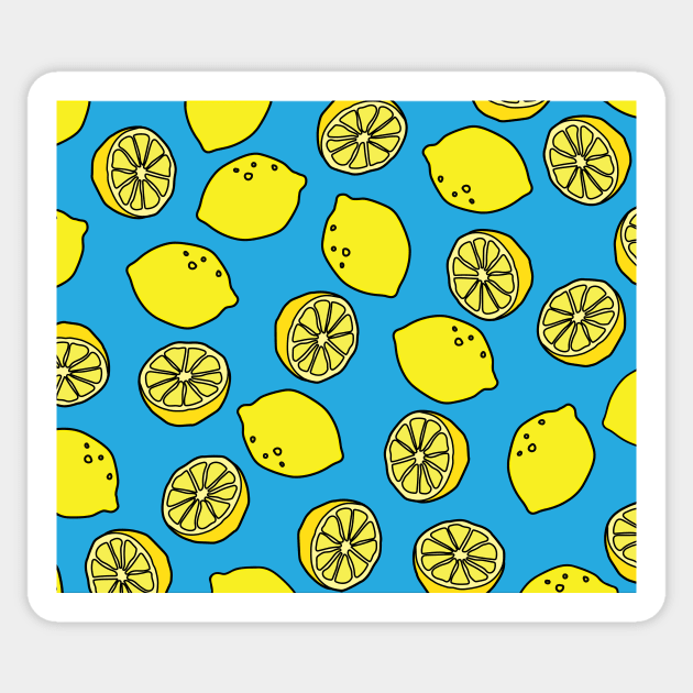 lemon pattern Sticker by Cathalo